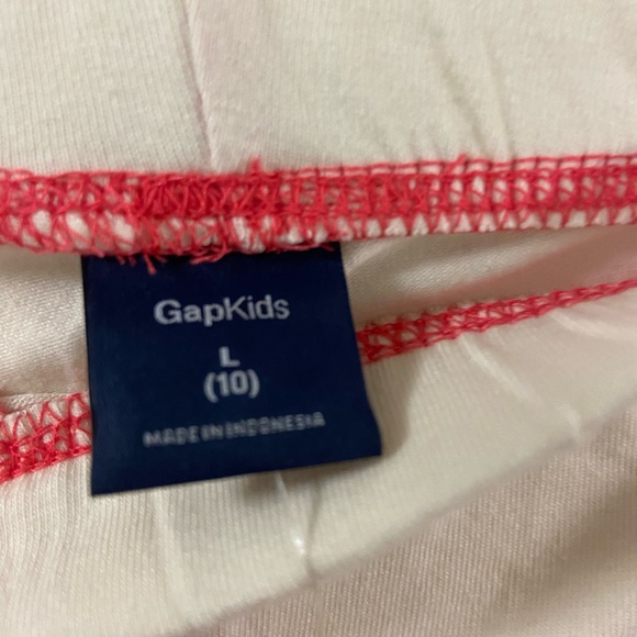 GapKids Cream & Orange-ish Leggings - Picture 4 of 4